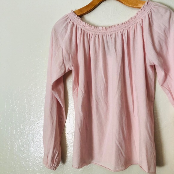 Chaser Off Shoulder shirred boho Pink top size XS - Picture 4 of 14